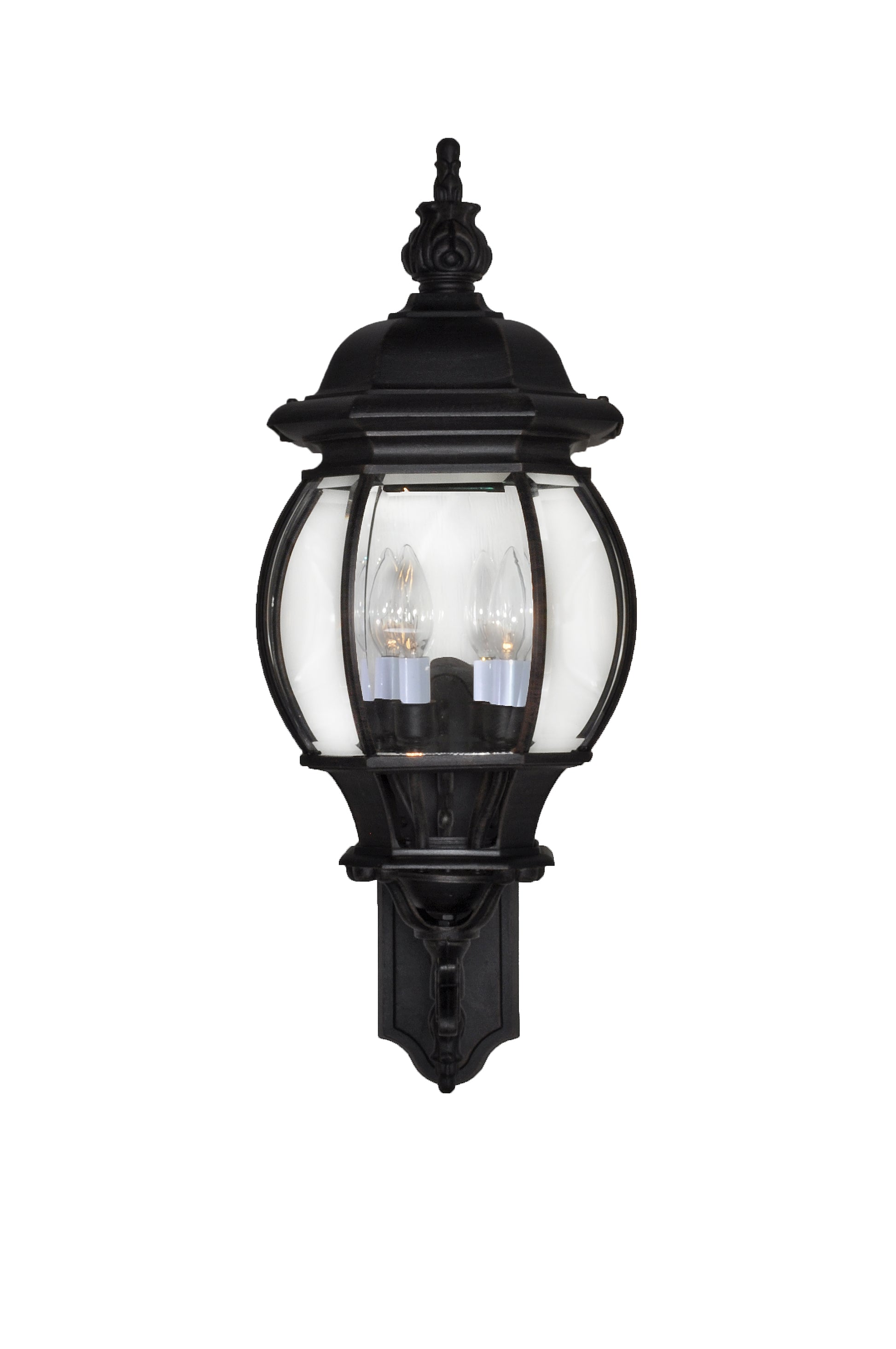 Crown Hill 4-Light Outdoor Wall Lantern Black by Maxim Lighting