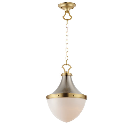 Conrad 12" Pendant Satin Nickel/Satin Brass by Maxim Lighting