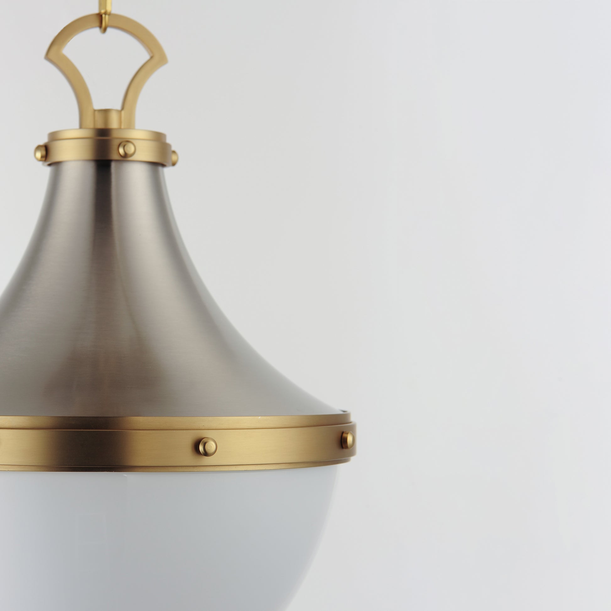 Conrad 12" Pendant Satin Nickel/Satin Brass by Maxim Lighting