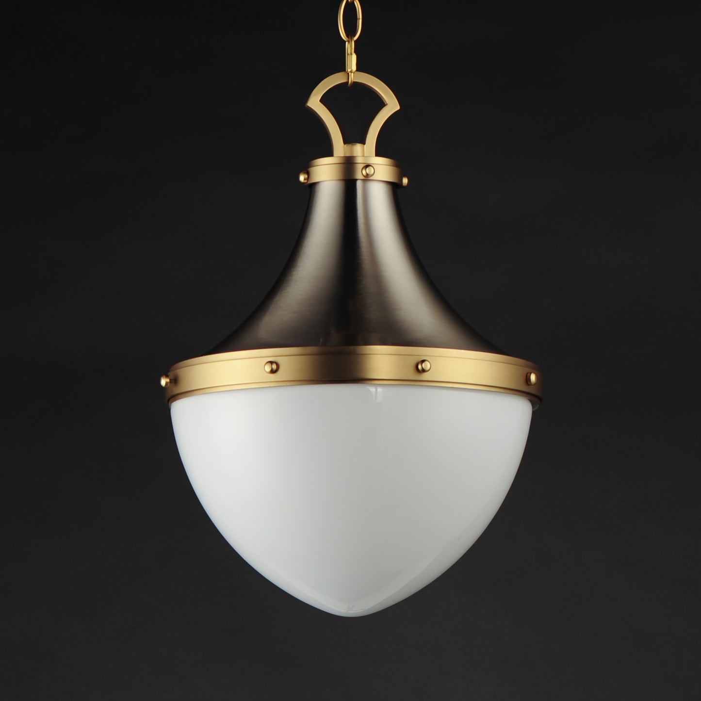 Conrad 12" Pendant Satin Nickel/Satin Brass by Maxim Lighting