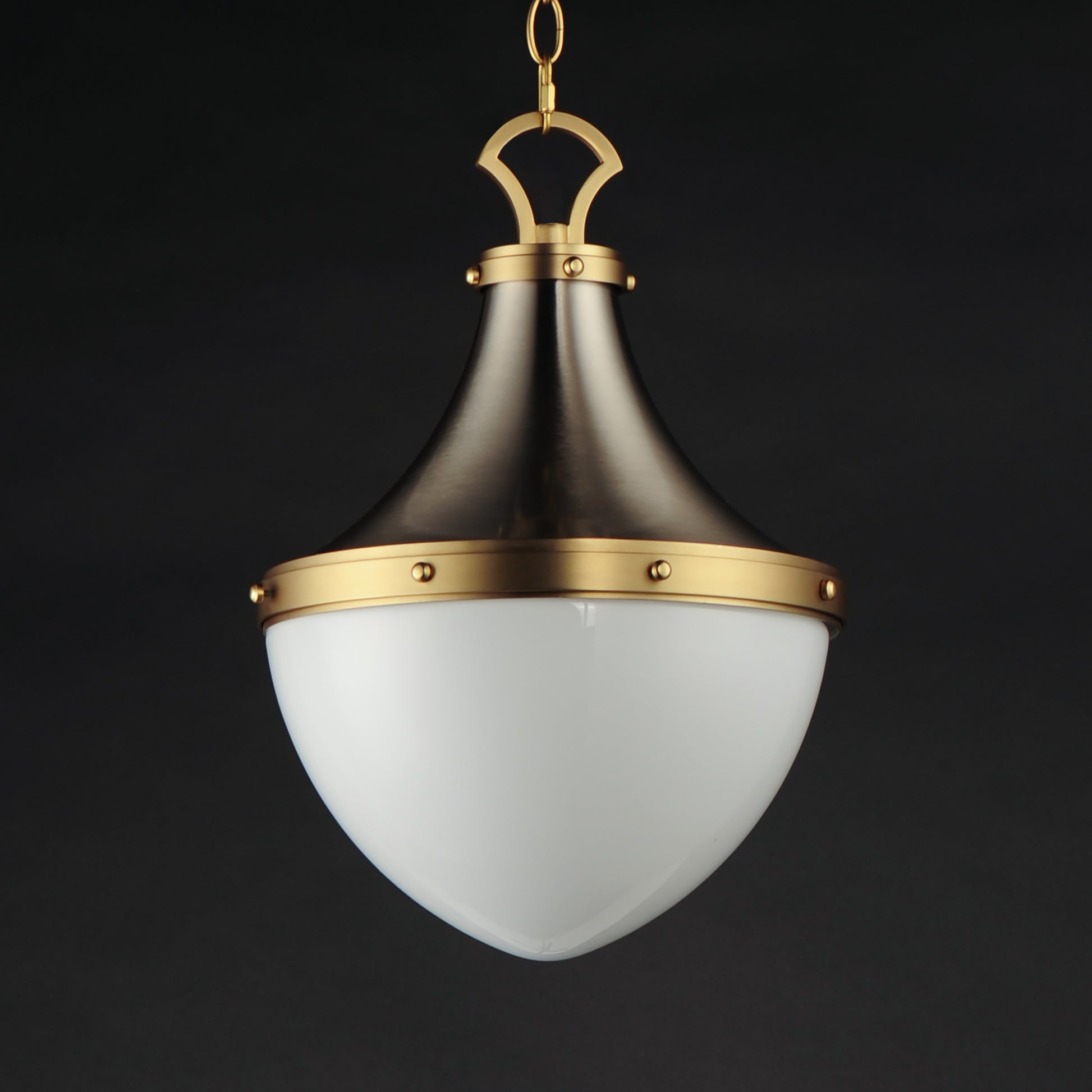 Conrad 12" Pendant Satin Nickel/Satin Brass by Maxim Lighting