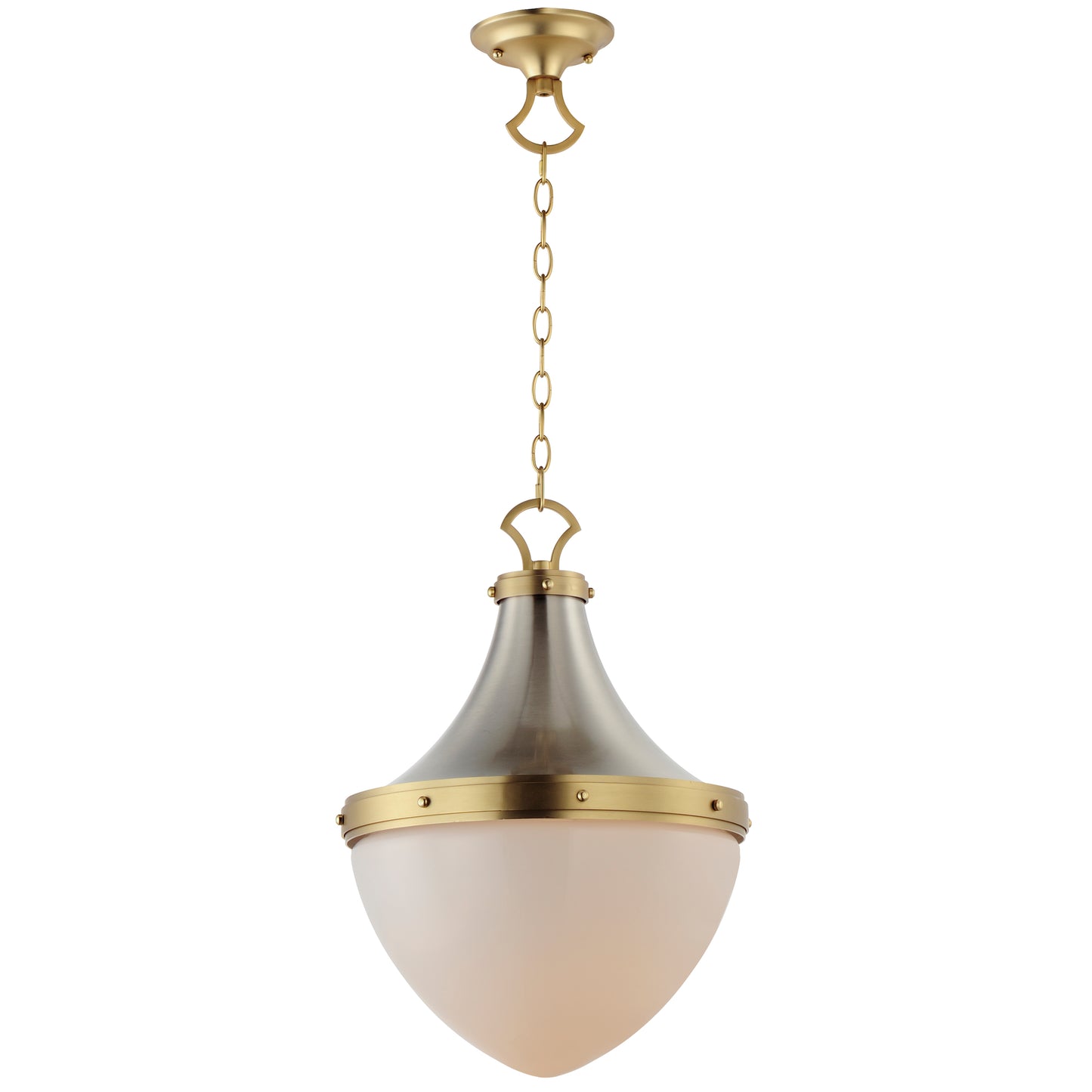 Conrad 15" Pendant Satin Nickel/Satin Brass by Maxim Lighting