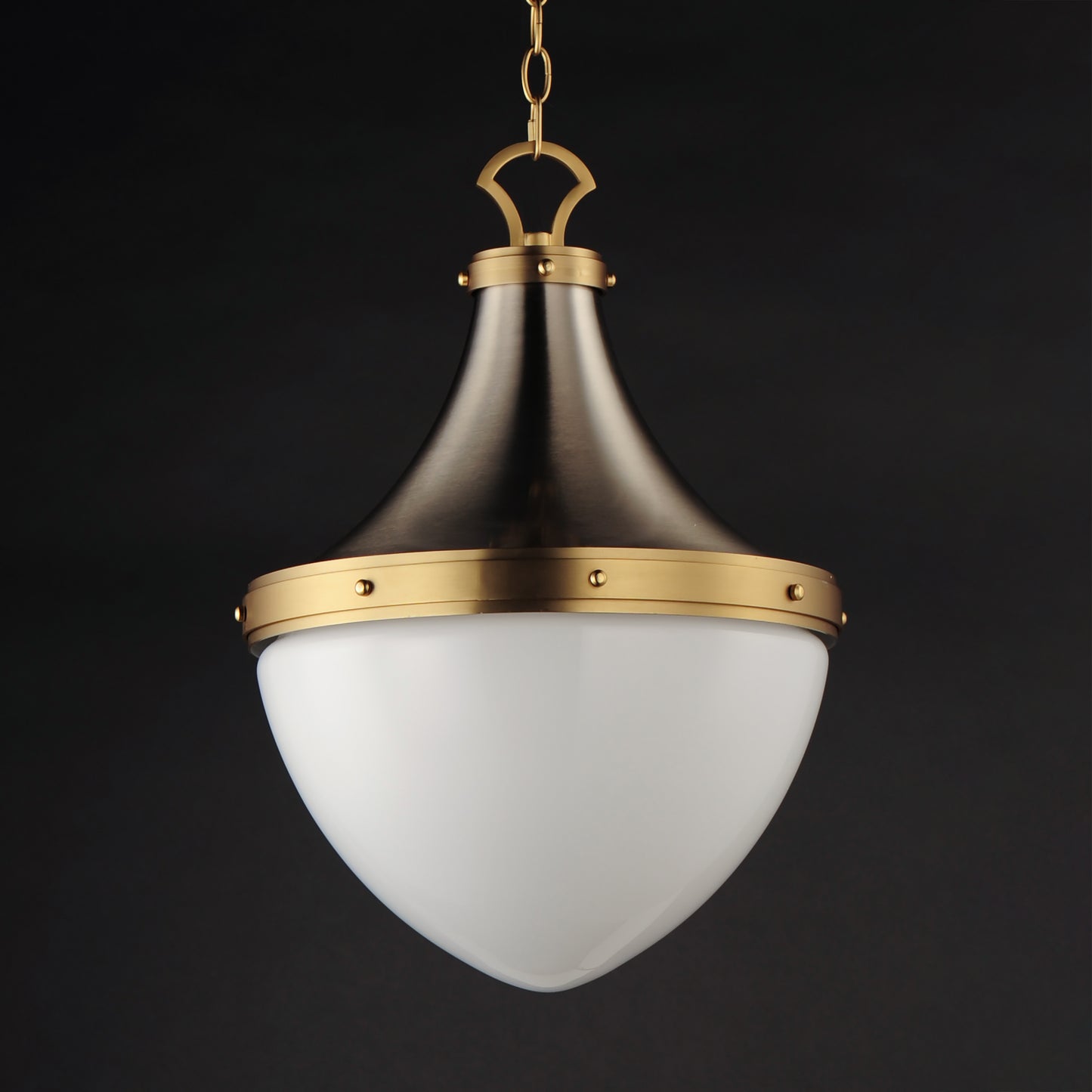 Conrad 15" Pendant Satin Nickel/Satin Brass by Maxim Lighting