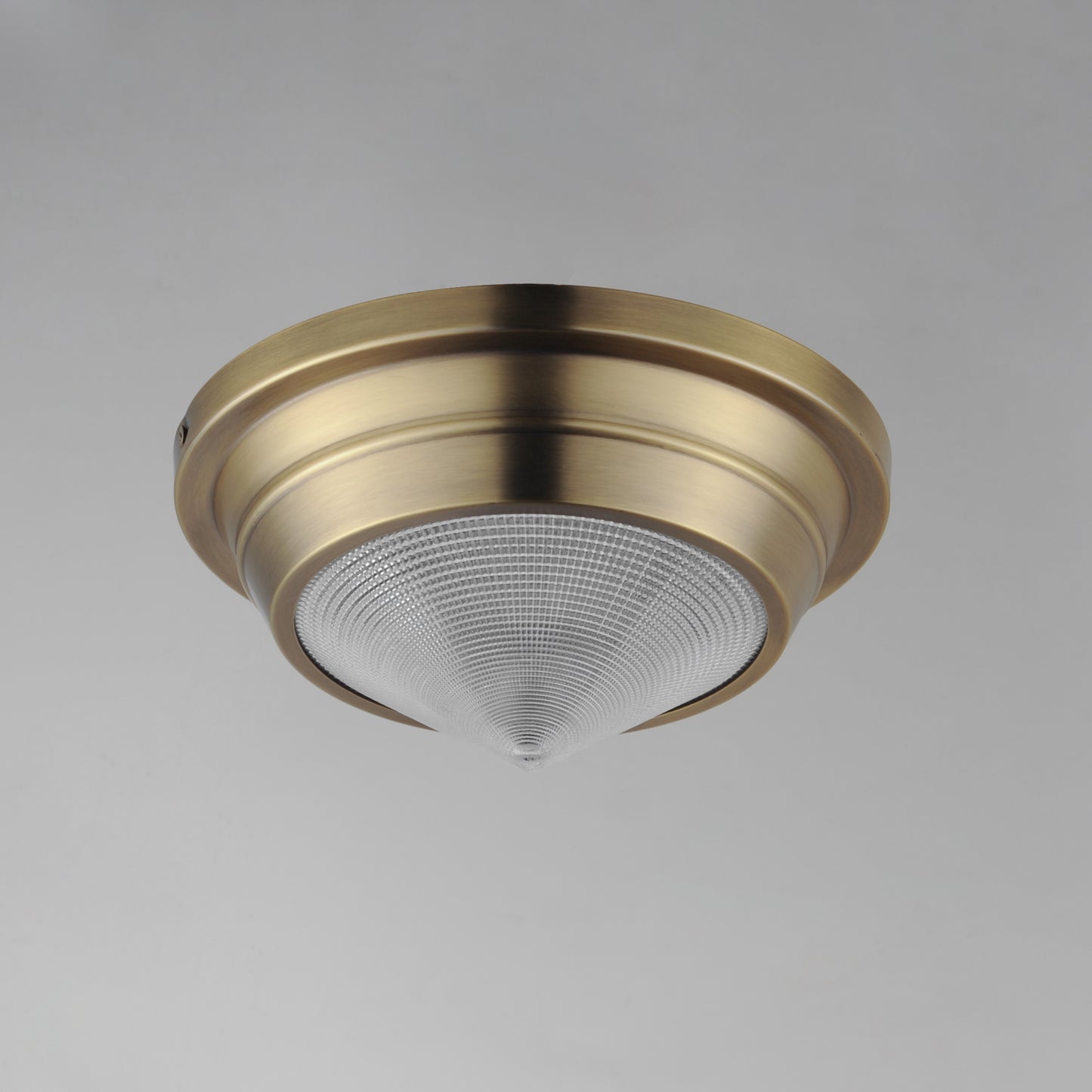 Hargreaves Flush Mount Natural Aged Brass by Maxim Lighting