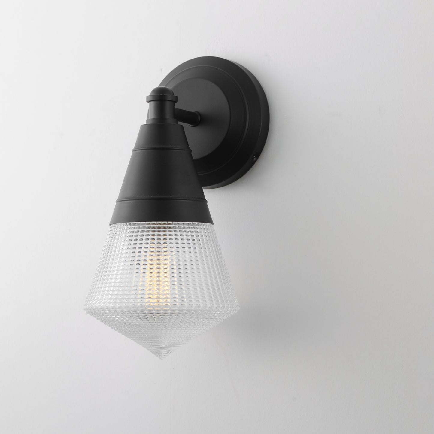 Hargreaves Wall Sconce Black by Maxim Lighting