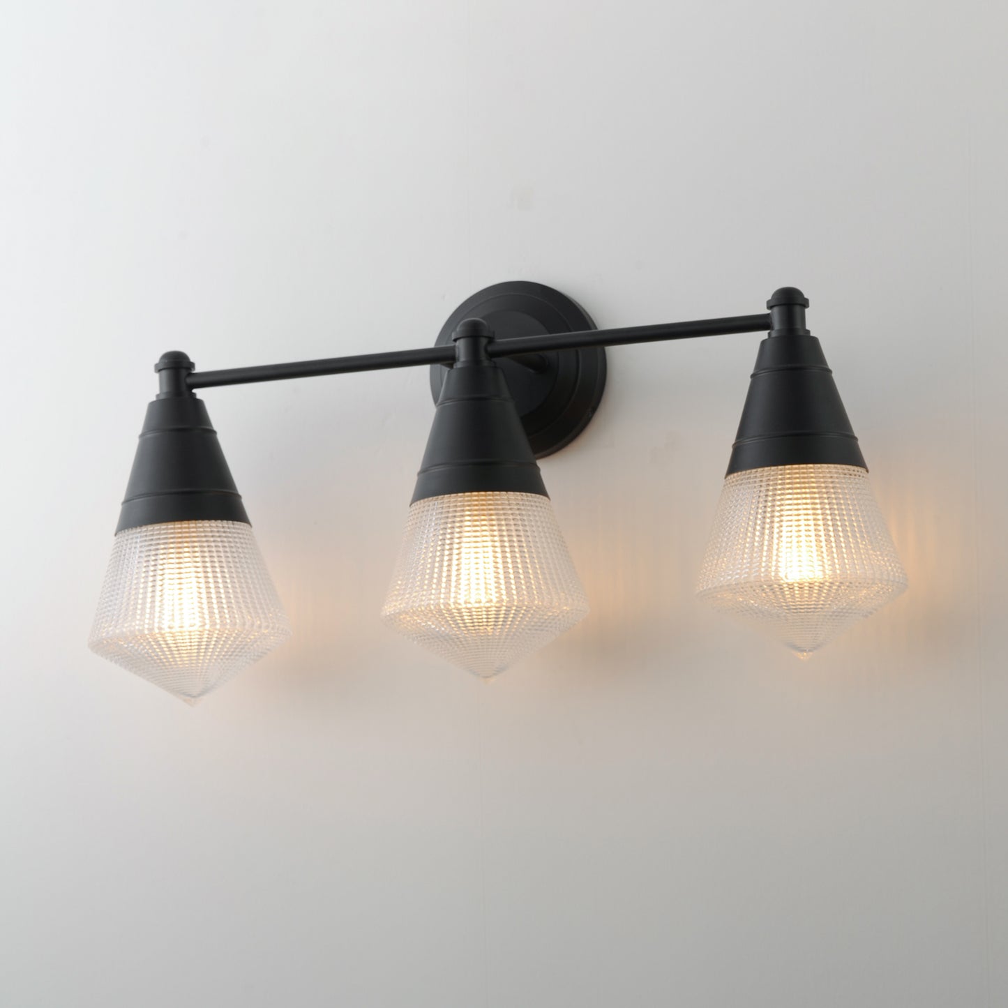 Hargreaves 3-Light Bath Vanity Black by Maxim Lighting
