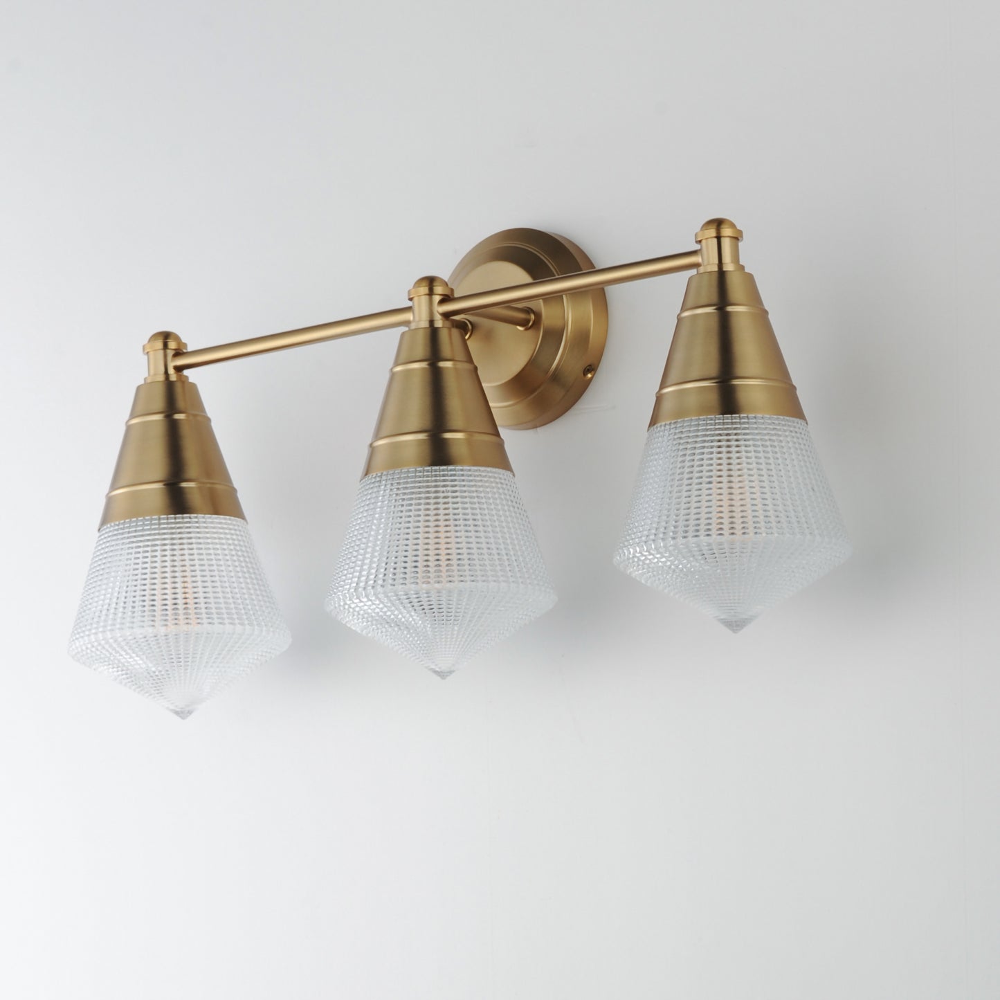 Hargreaves 3-Light Bath Vanity Natural Aged Brass by Maxim Lighting