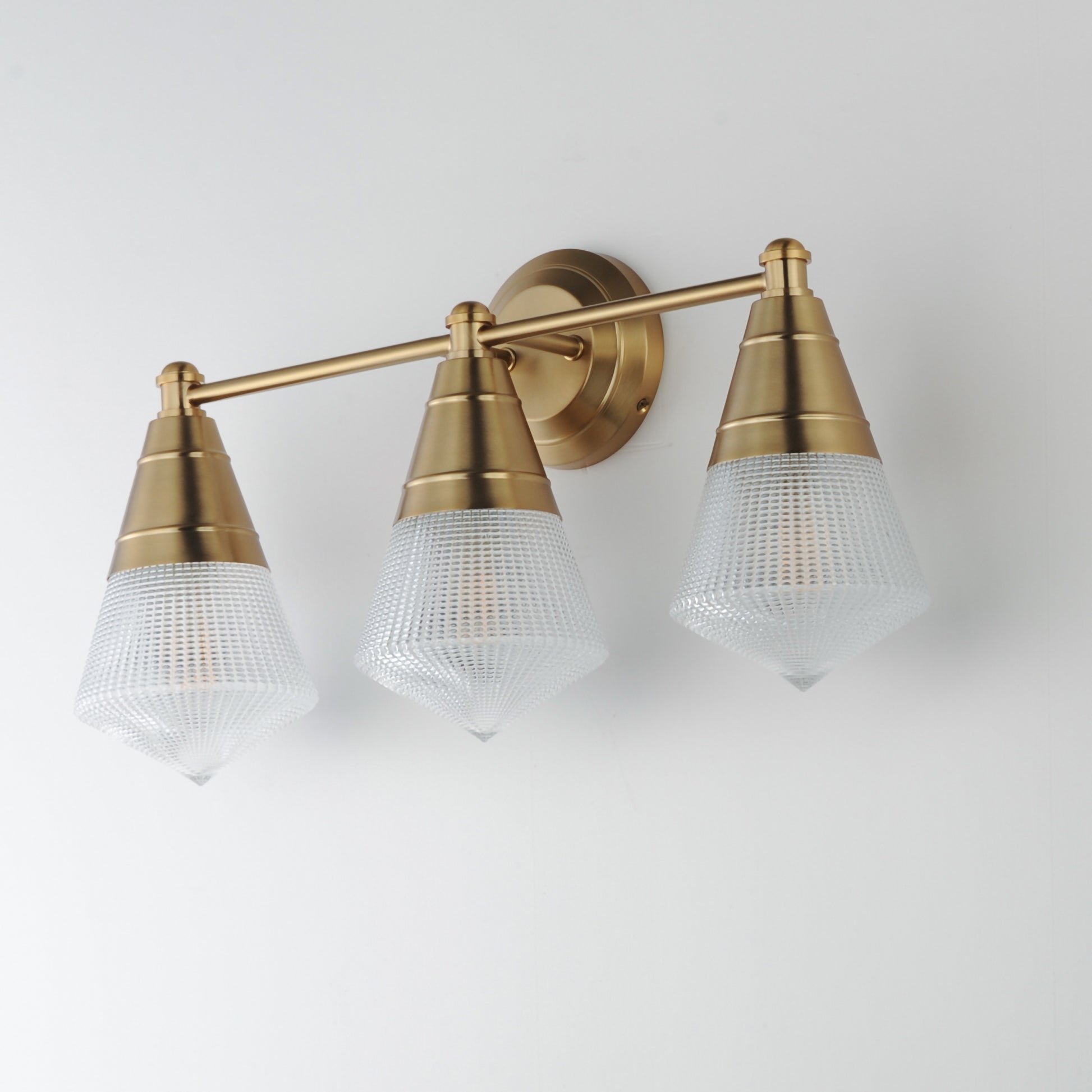 Hargreaves 3-Light Bath Vanity Natural Aged Brass by Maxim Lighting