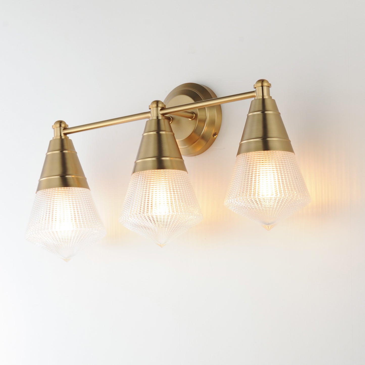 Hargreaves 3-Light Bath Vanity Natural Aged Brass by Maxim Lighting