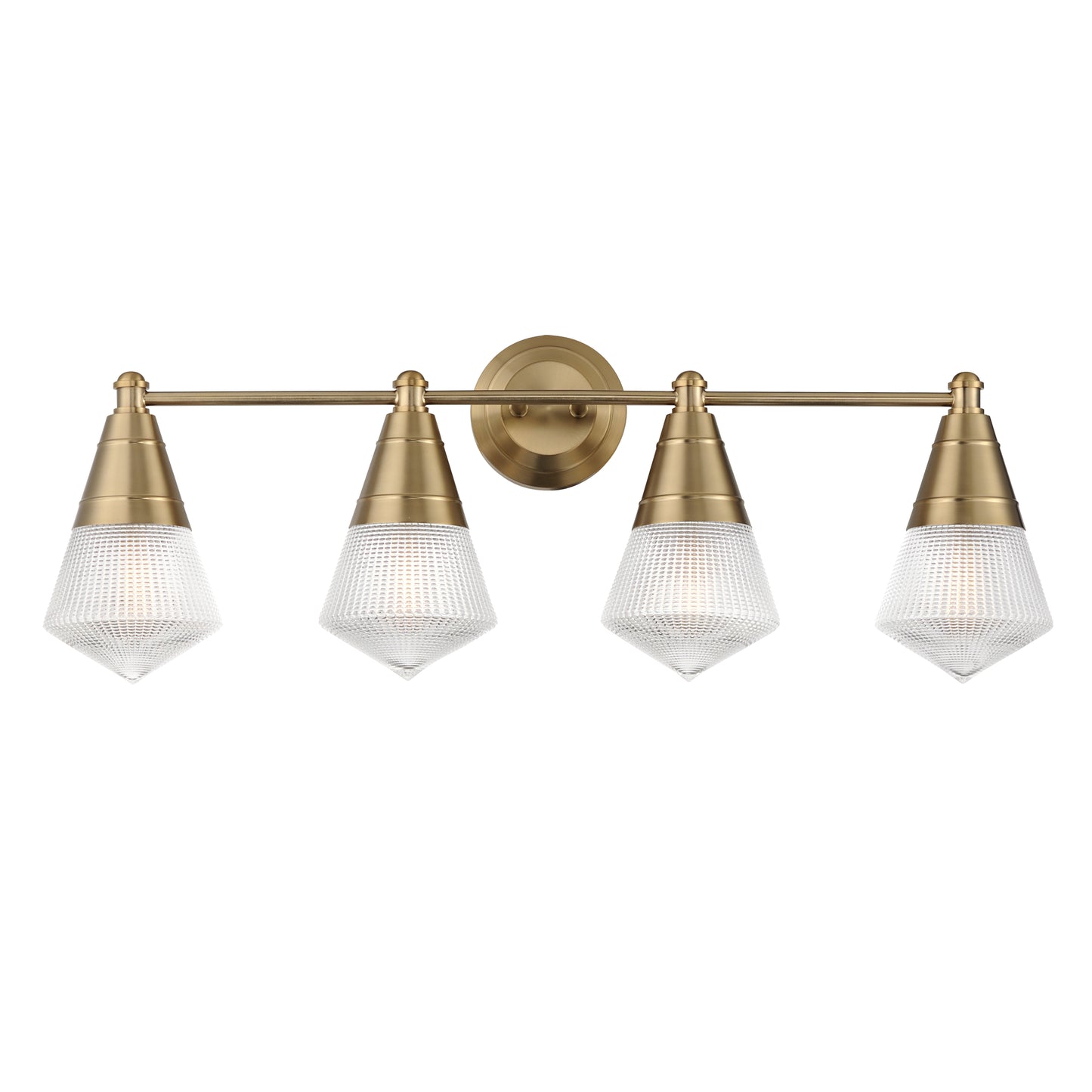 Hargreaves 4-Light Bath Vanity Natural Aged Brass by Maxim Lighting