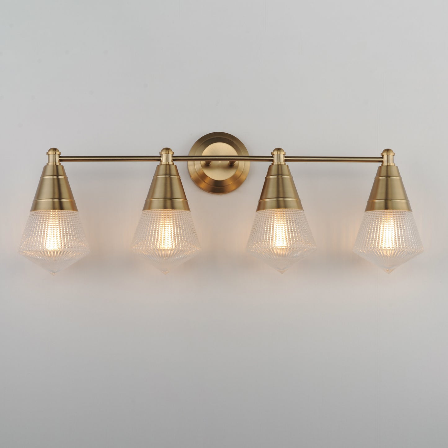 Hargreaves 4-Light Bath Vanity Natural Aged Brass by Maxim Lighting