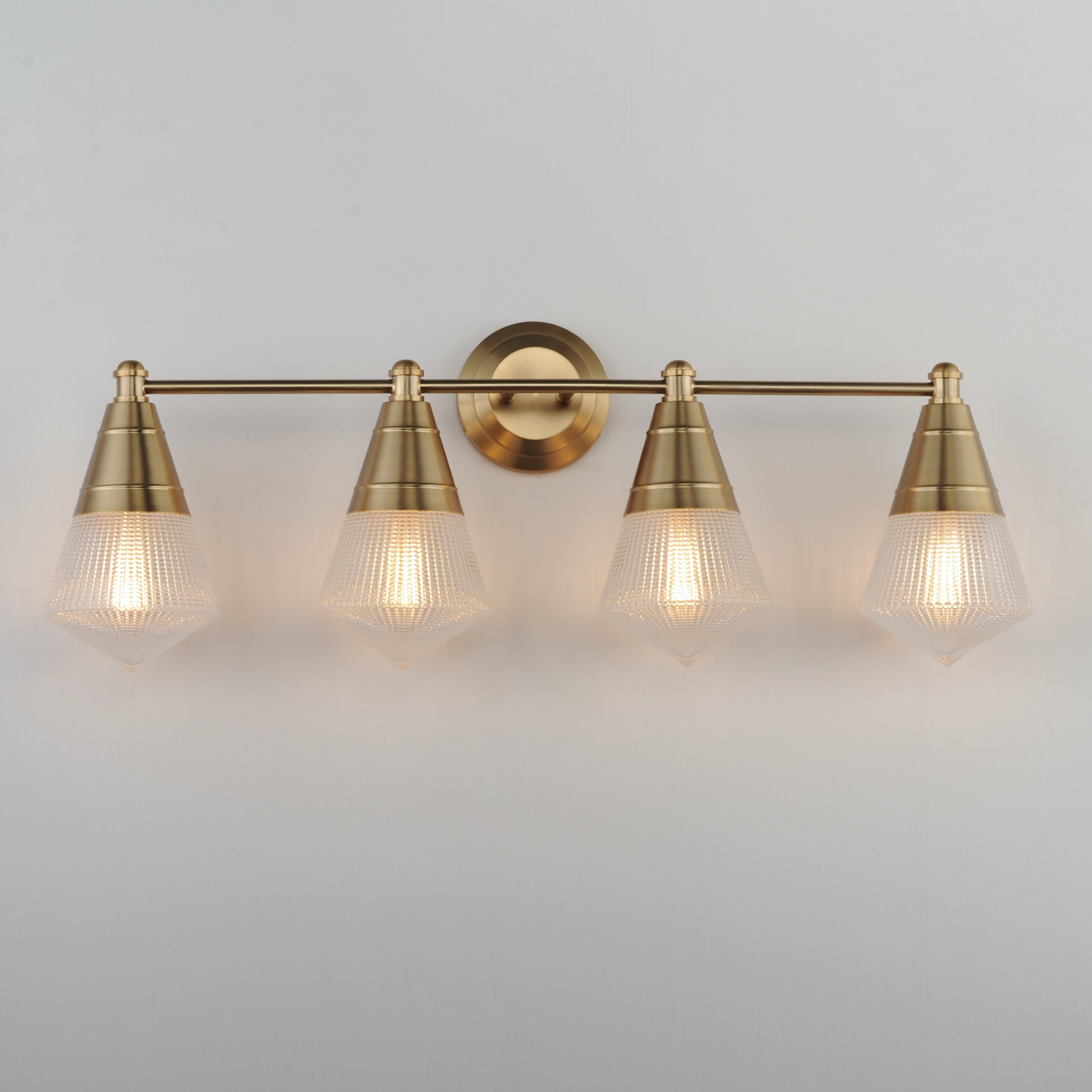 Hargreaves 4-Light Bath Vanity Natural Aged Brass by Maxim Lighting