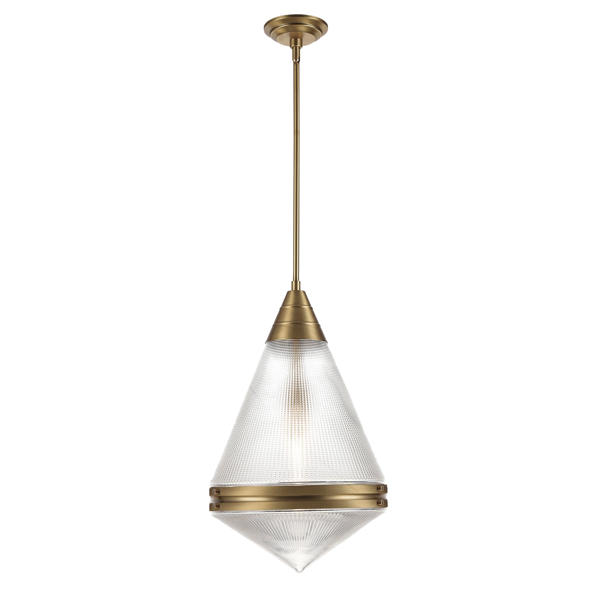 Hargreaves Pendant Natural Aged Brass by Maxim Lighting