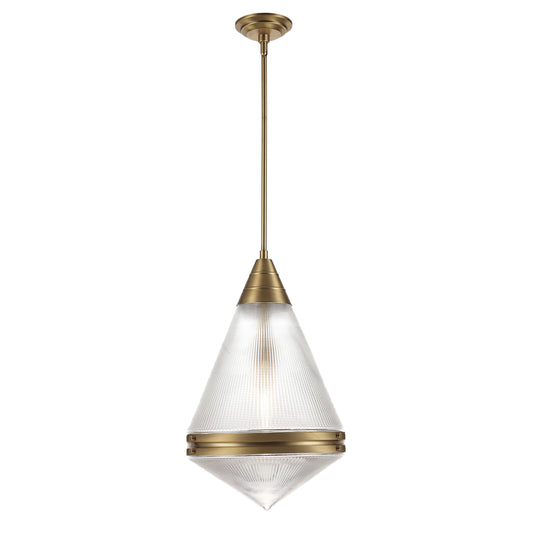 Hargreaves Pendant Natural Aged Brass by Maxim Lighting