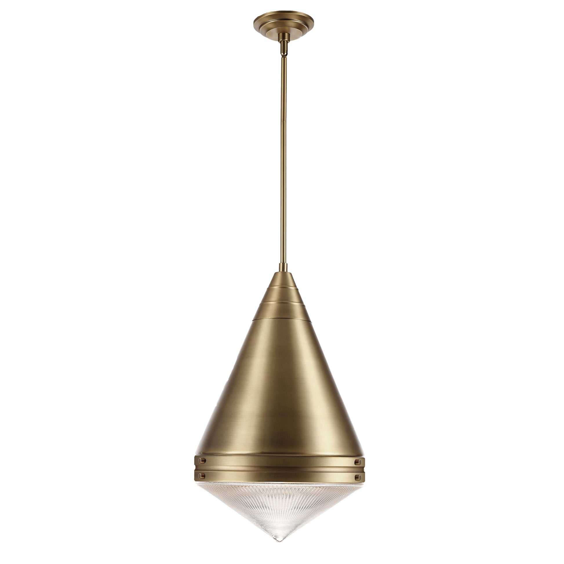 Hargreaves Pendant Natural Aged Brass by Maxim Lighting
