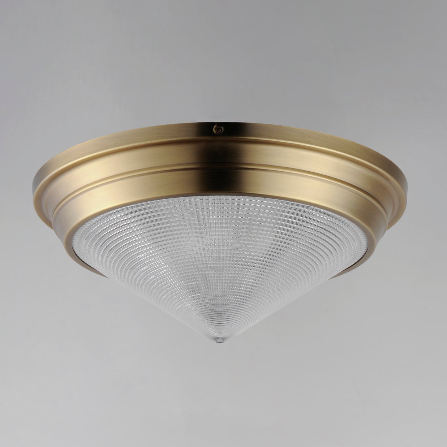 Hargreaves 3-Light Flush Mount Natural Aged Brass by Maxim Lighting