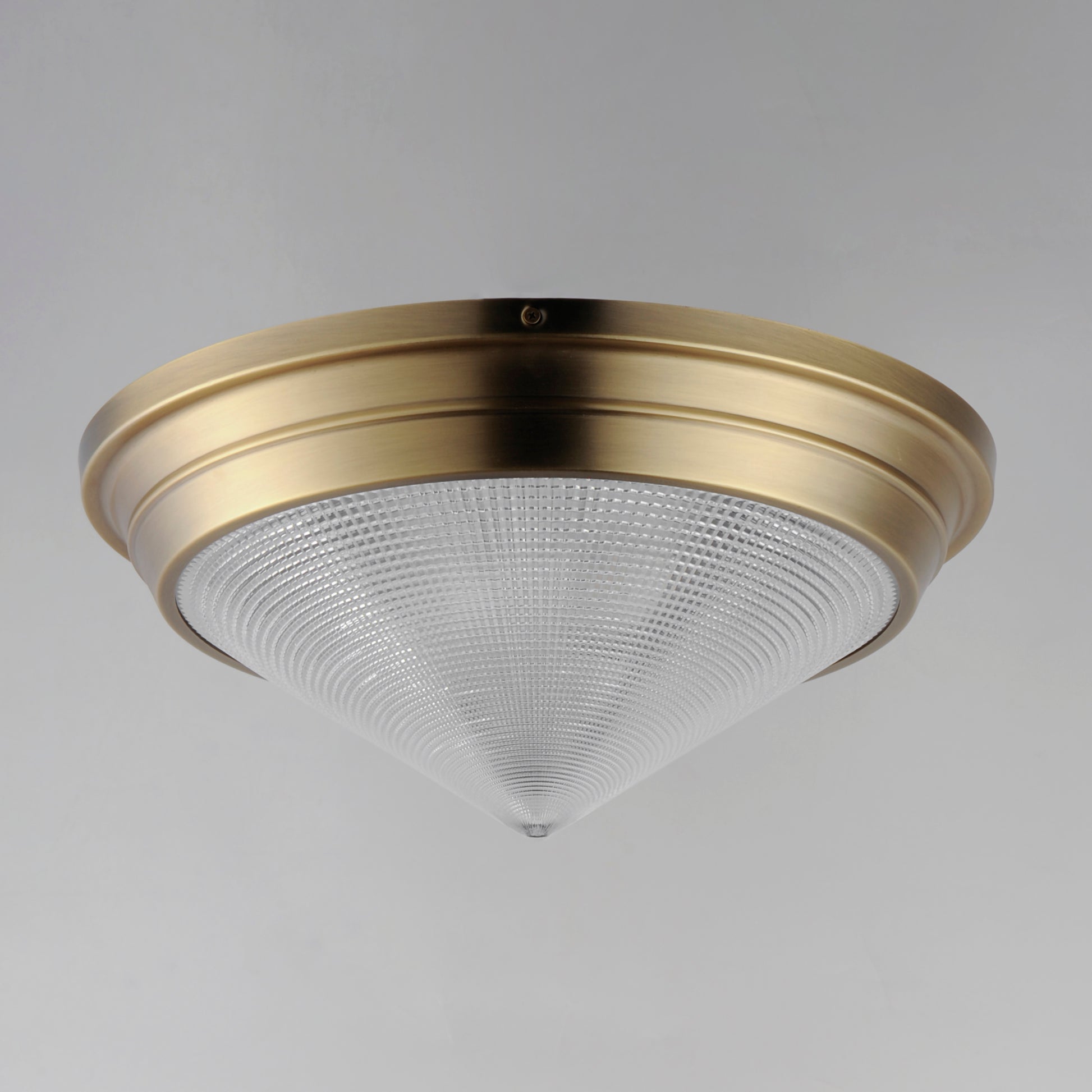 Hargreaves 3-Light Flush Mount Natural Aged Brass by Maxim Lighting