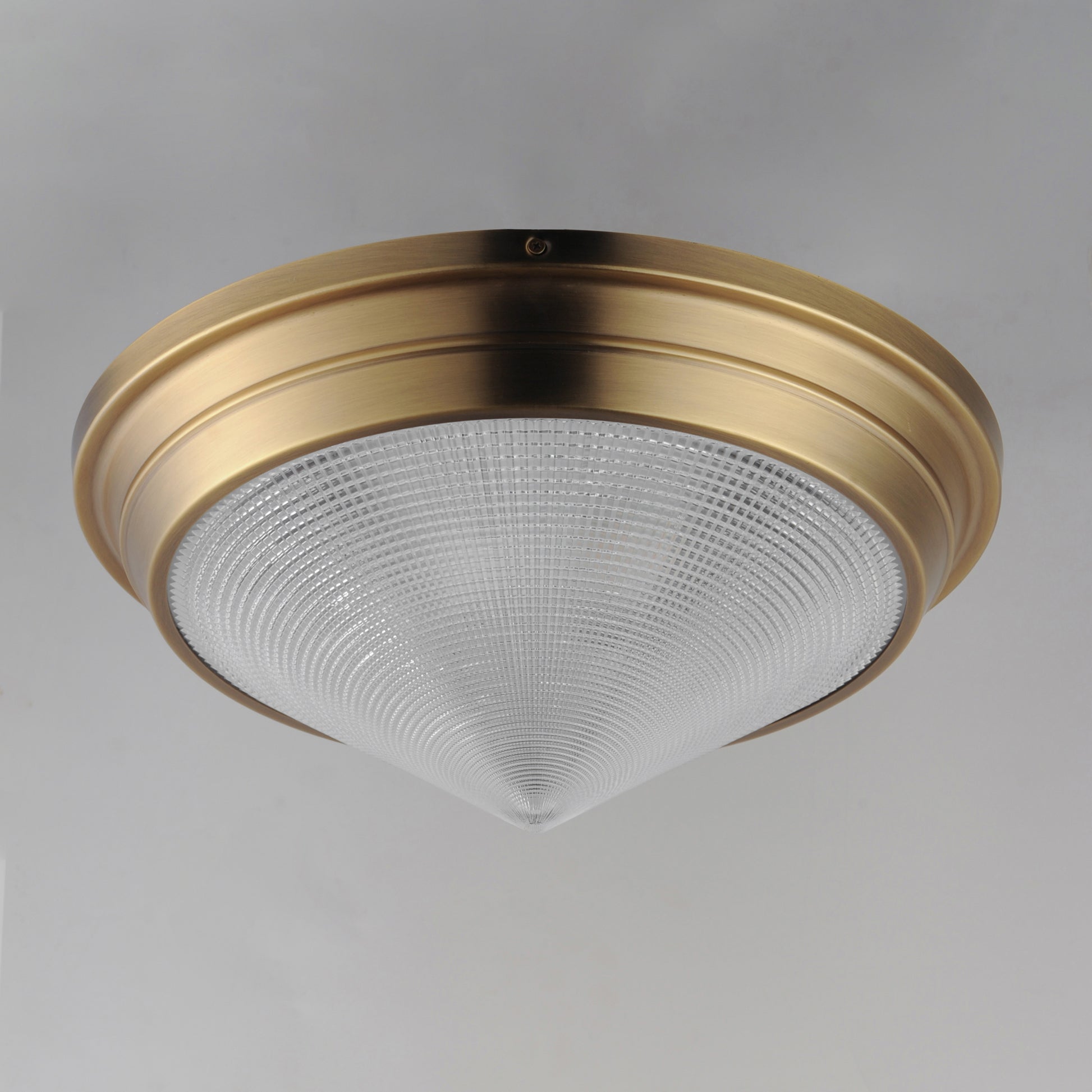 Hargreaves 3-Light Flush Mount Natural Aged Brass by Maxim Lighting