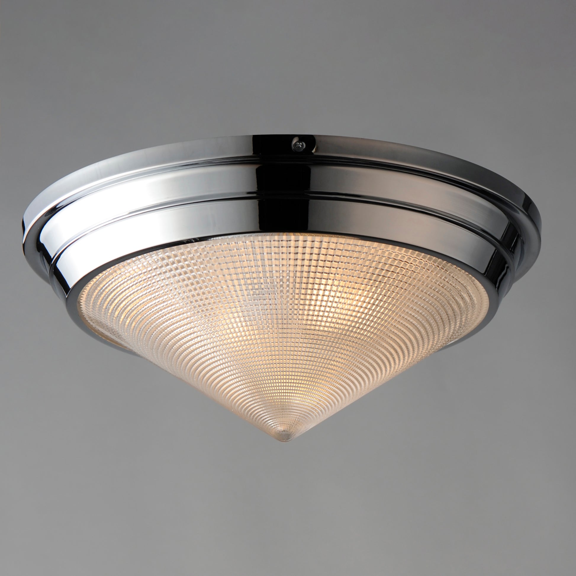 Hargreaves 3-Light Flush Mount Polished Nickel by Maxim Lighting