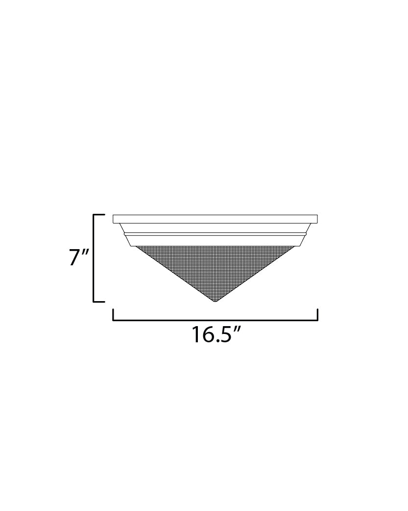 Hargreaves 3-Light Flush Mount Black by Maxim Lighting