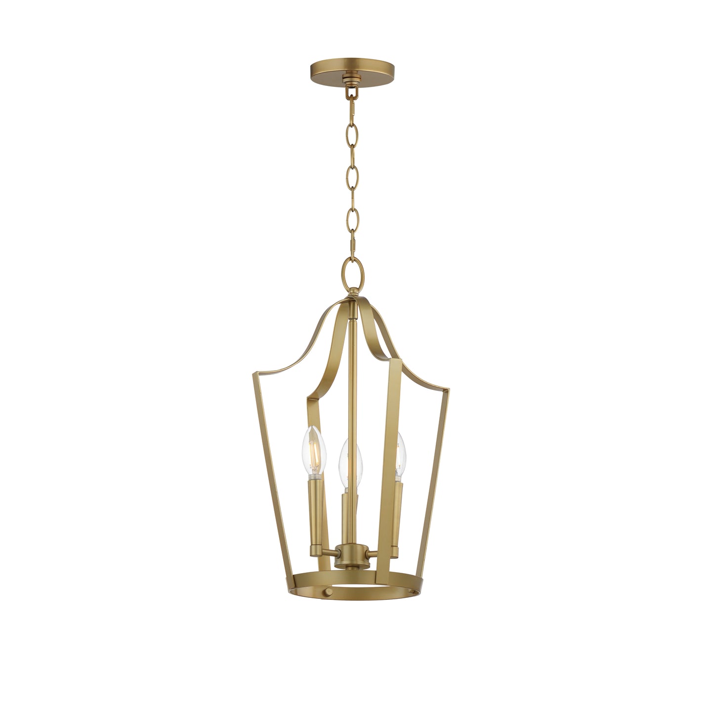 Arden 3-Light Pendant Natural Aged Brass by Maxim Lighting