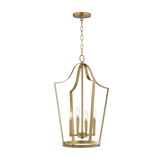 Arden 4-Light Pendant Natural Aged Brass by Maxim Lighting