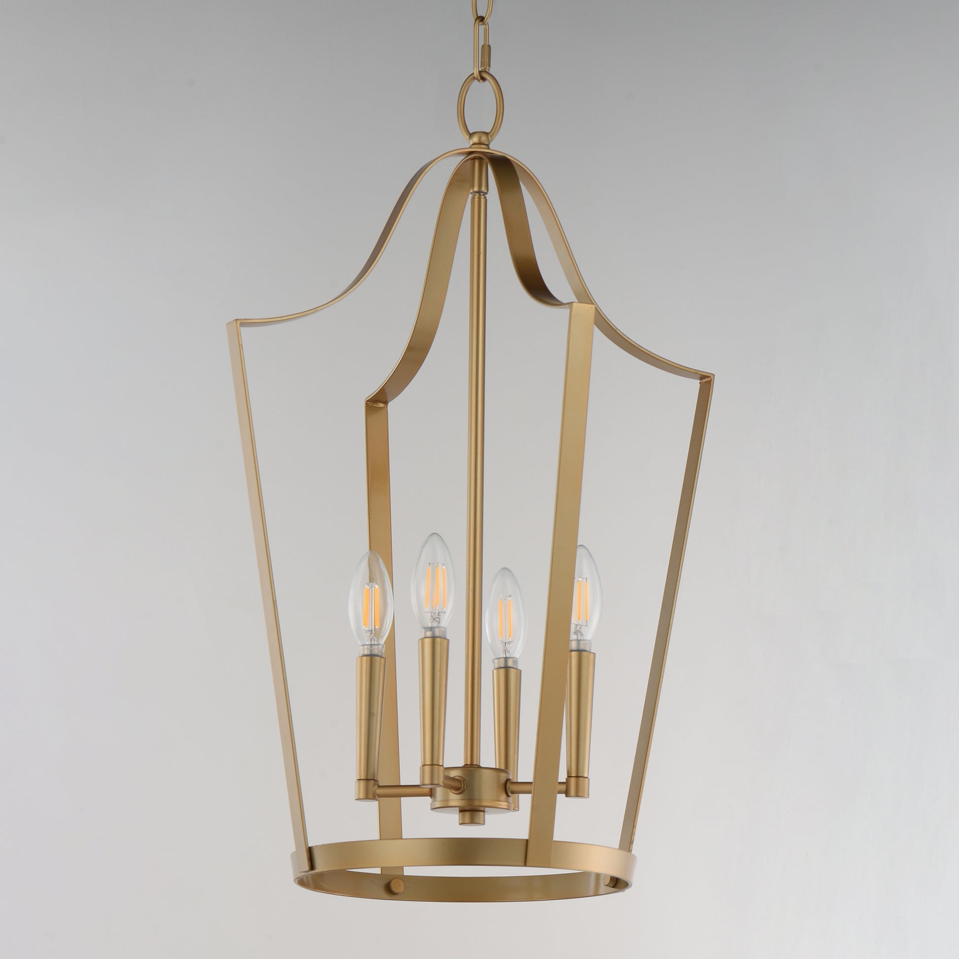 Arden 4-Light Pendant Natural Aged Brass by Maxim Lighting