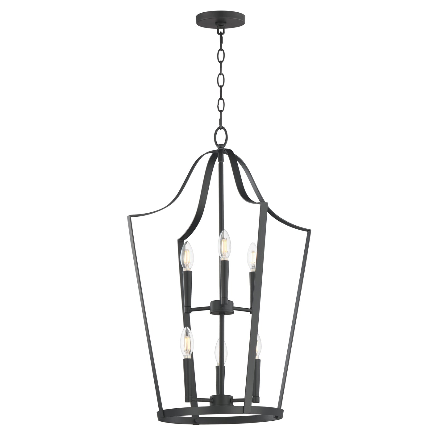 Arden 6-Light Pendant Black by Maxim Lighting