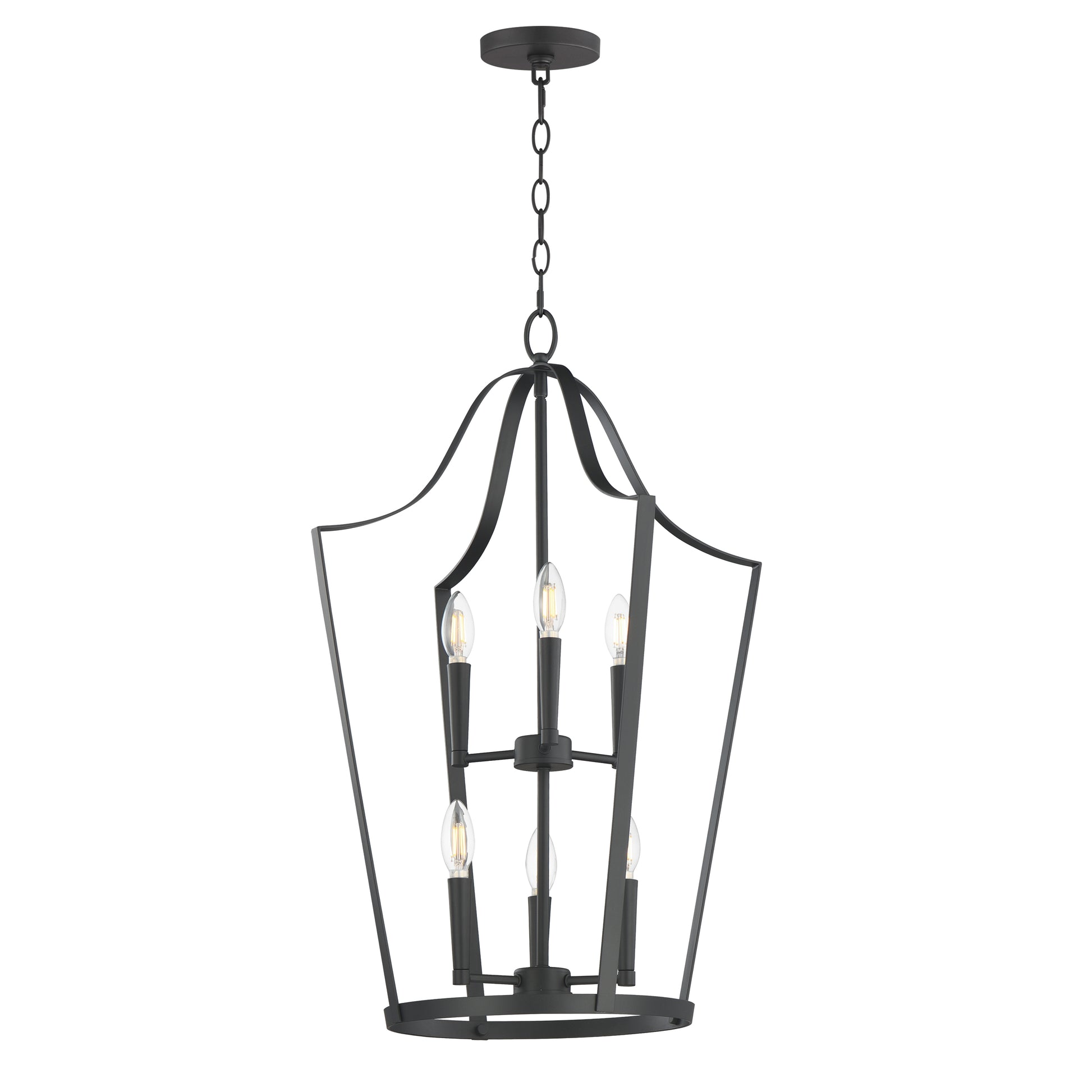 Arden 6-Light Pendant Black by Maxim Lighting