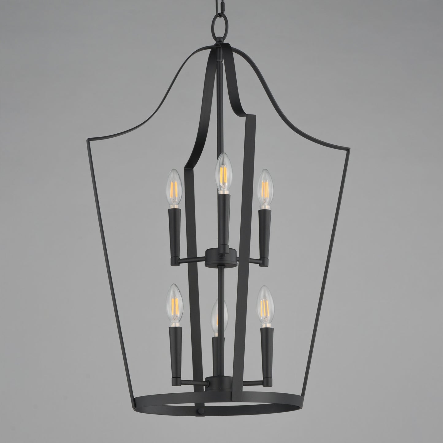Arden 6-Light Pendant Black by Maxim Lighting