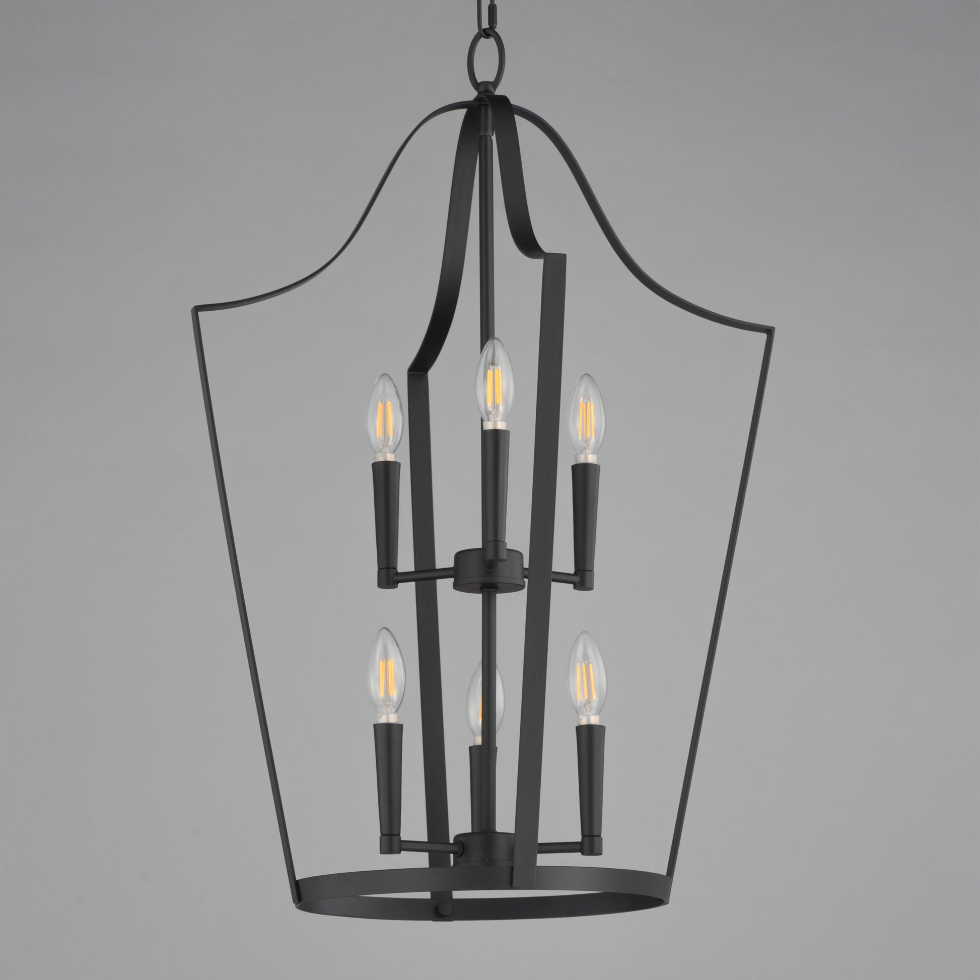 Arden 6-Light Pendant Black by Maxim Lighting