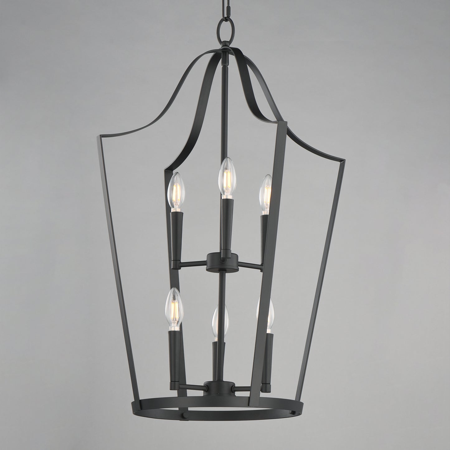 Arden 6-Light Pendant Black by Maxim Lighting