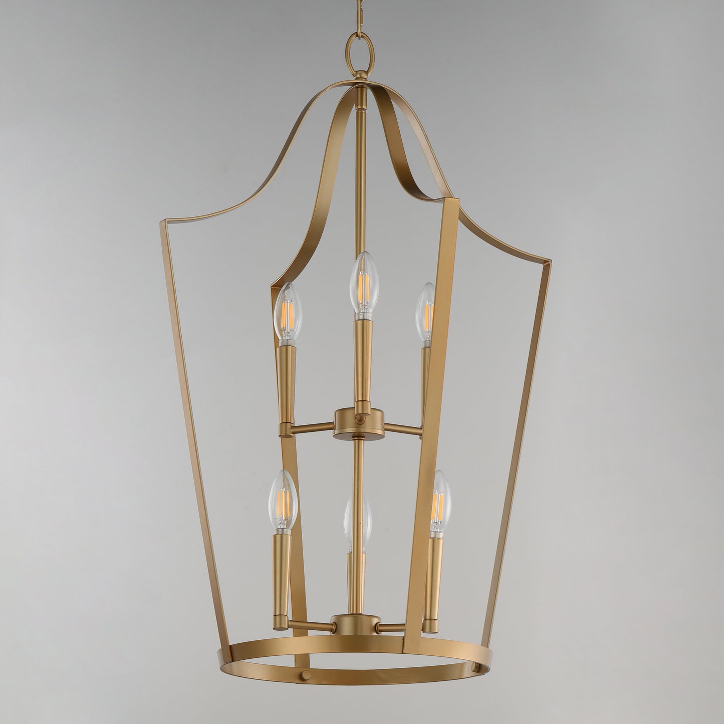 Arden 6-Light Pendant Natural Aged Brass by Maxim Lighting