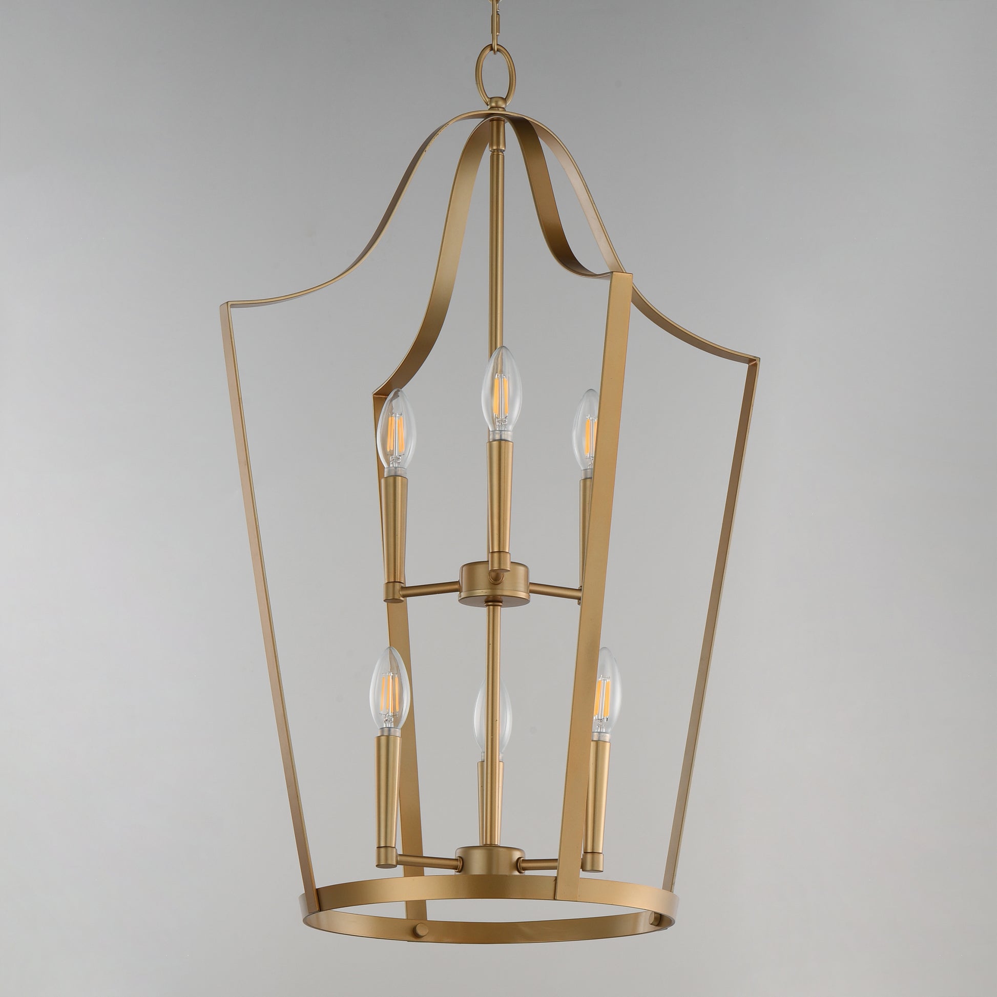 Arden 6-Light Pendant Natural Aged Brass by Maxim Lighting