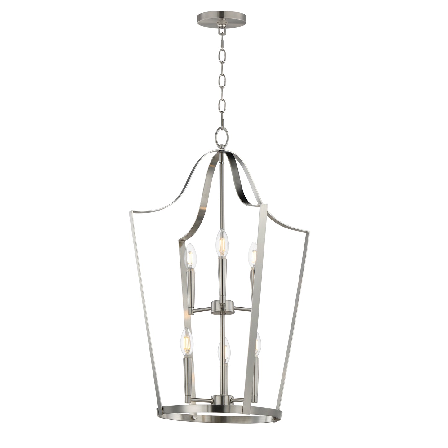 Arden 6-Light Pendant Satin Nickel by Maxim Lighting