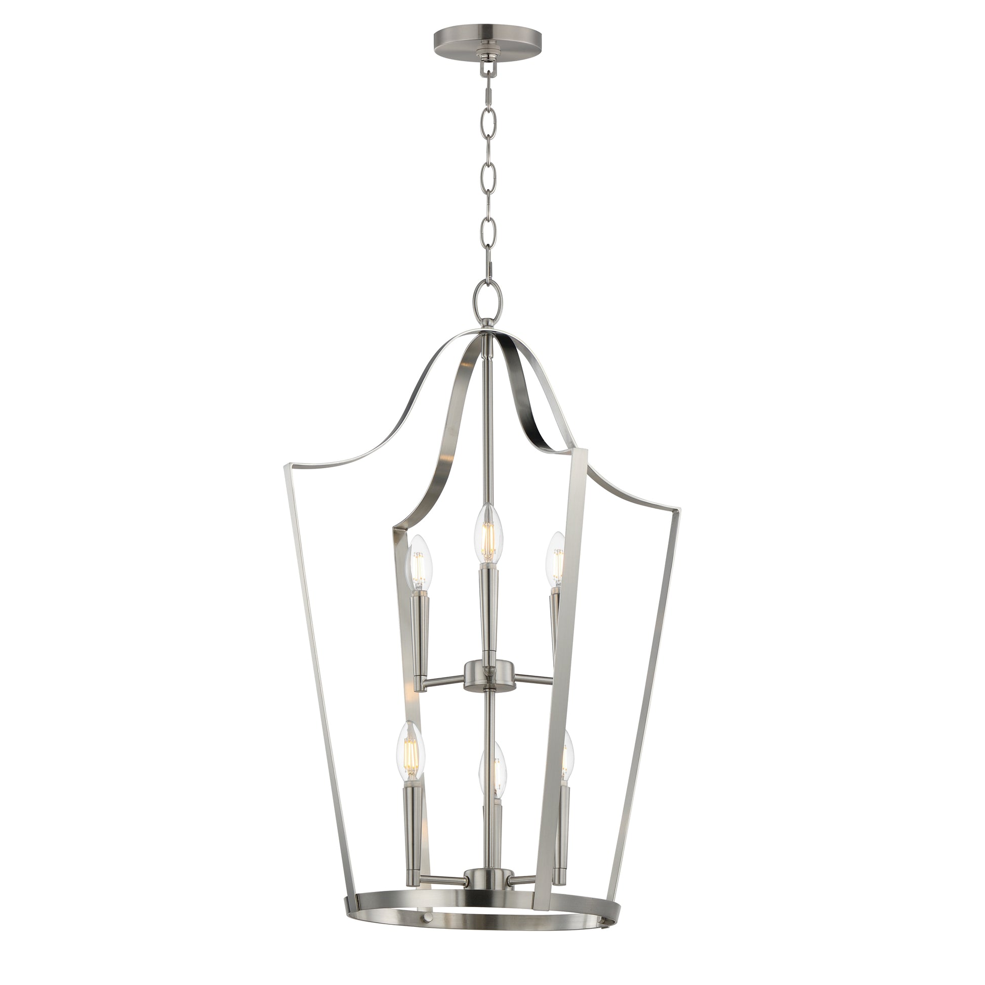 Arden 6-Light Pendant Satin Nickel by Maxim Lighting