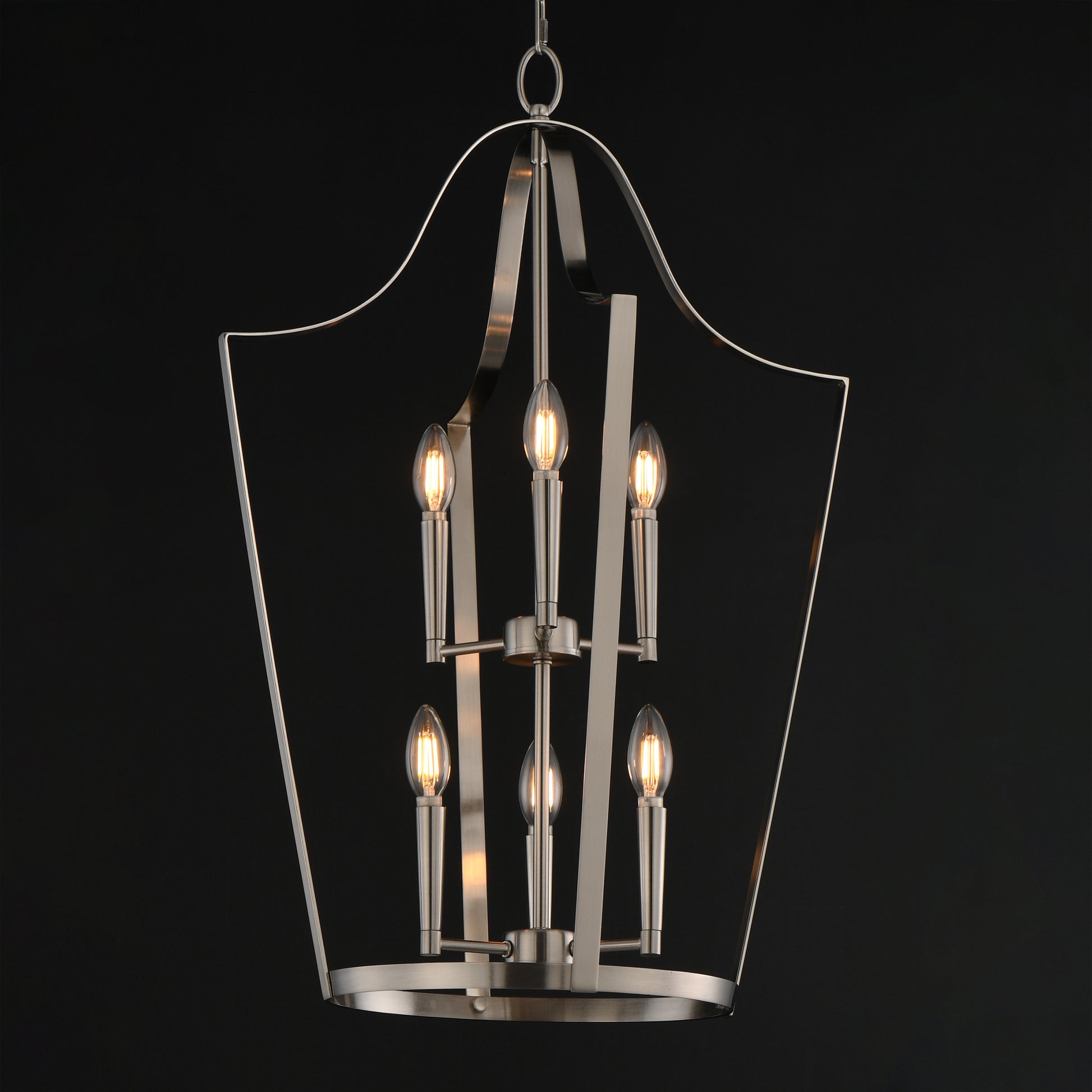 Arden 6-Light Pendant Satin Nickel by Maxim Lighting