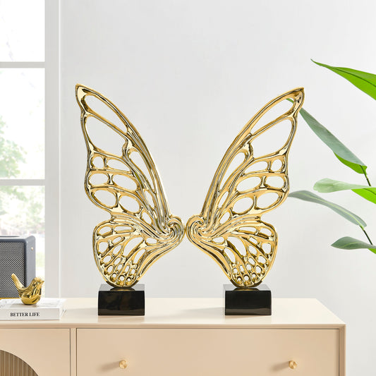 Butterfly Wings Sculpture - Finesse Decor FD2301-G