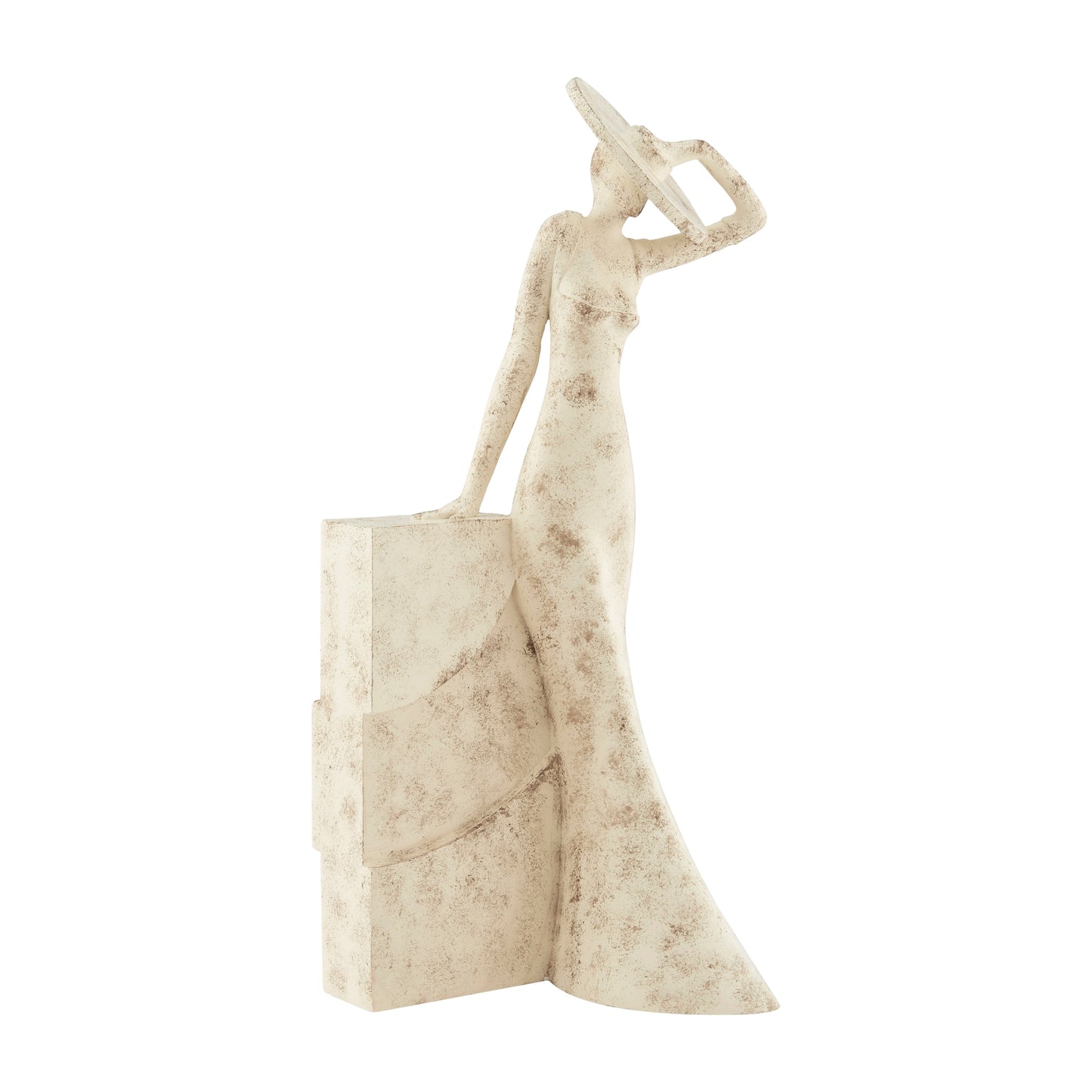 Eliza Sculpture Marble Stone Finish by Finesse Decor C-0421-4-STN
