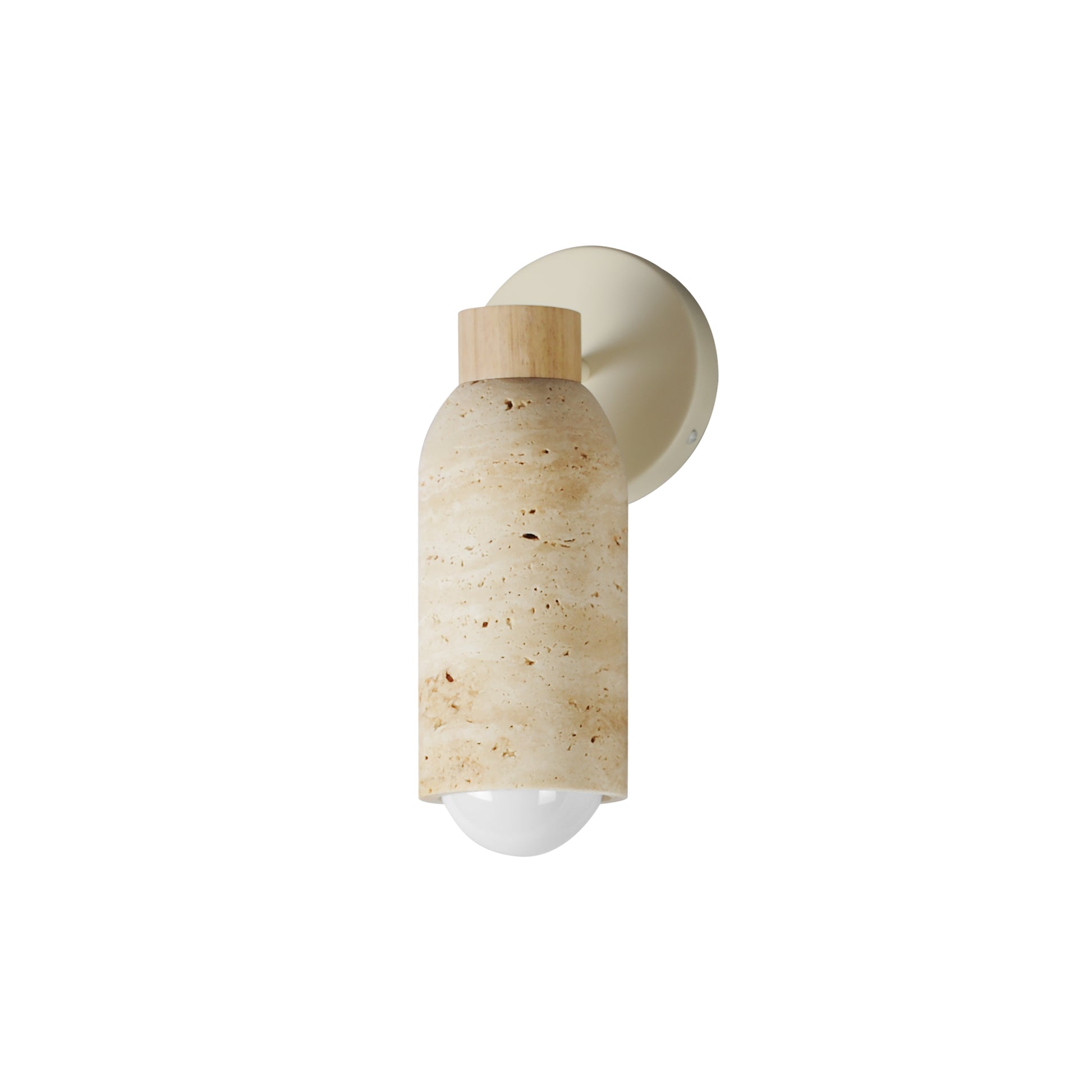 Pompeii Wall Sconce Travertine/Oyster by Maxim Lighting