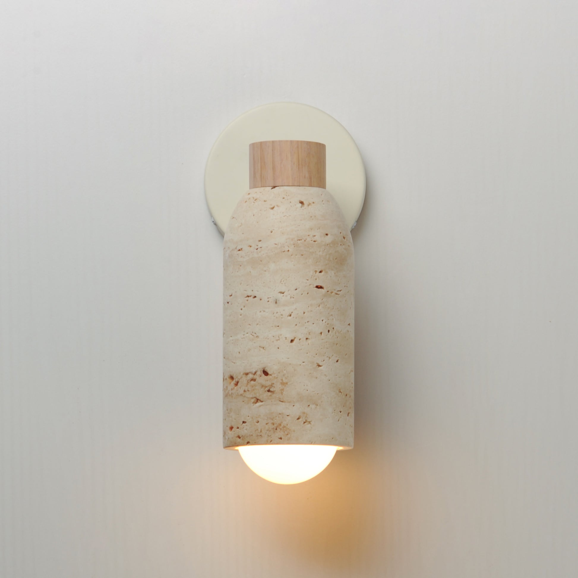 Pompeii Wall Sconce Travertine/Oyster by Maxim Lighting