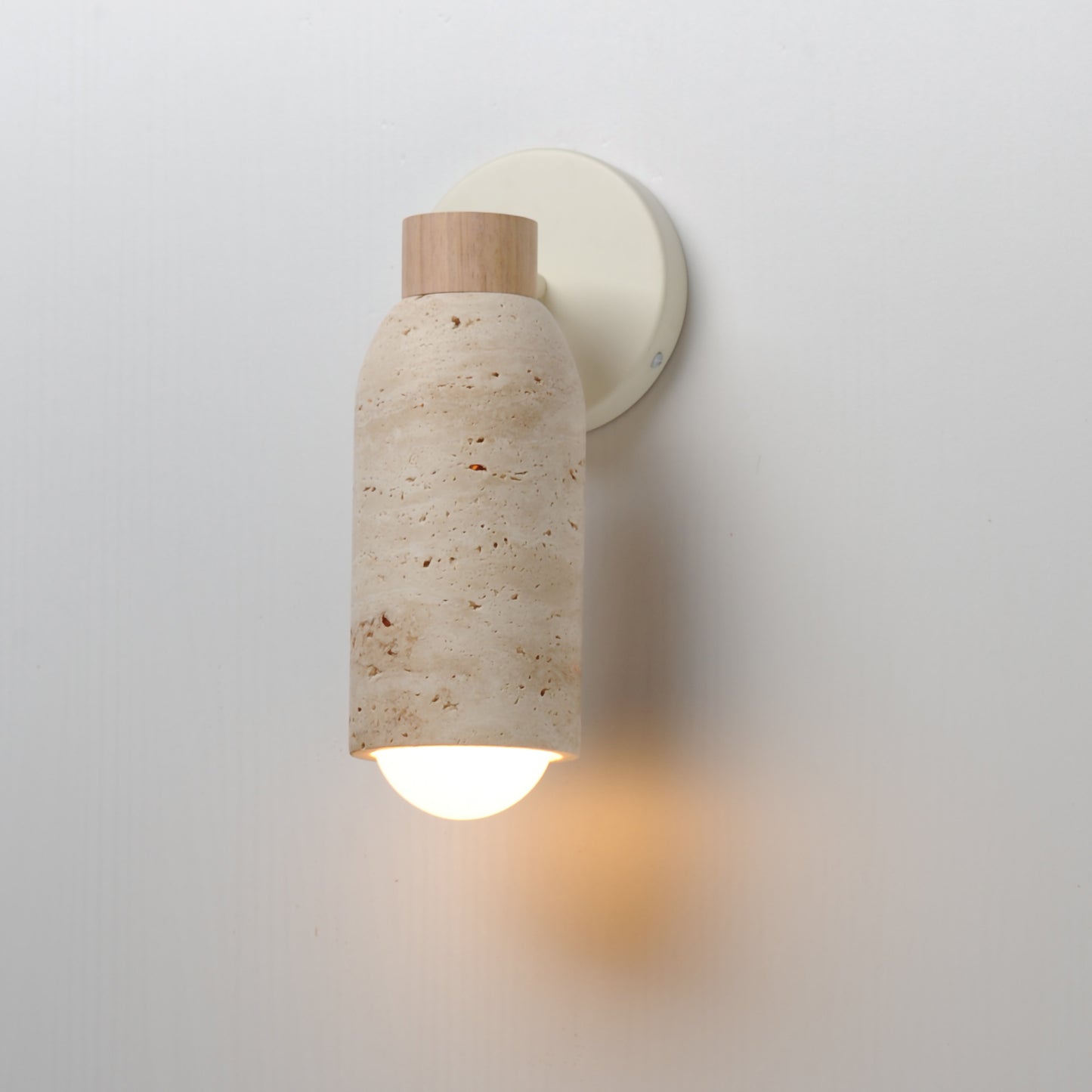 Pompeii Wall Sconce Travertine/Oyster by Maxim Lighting