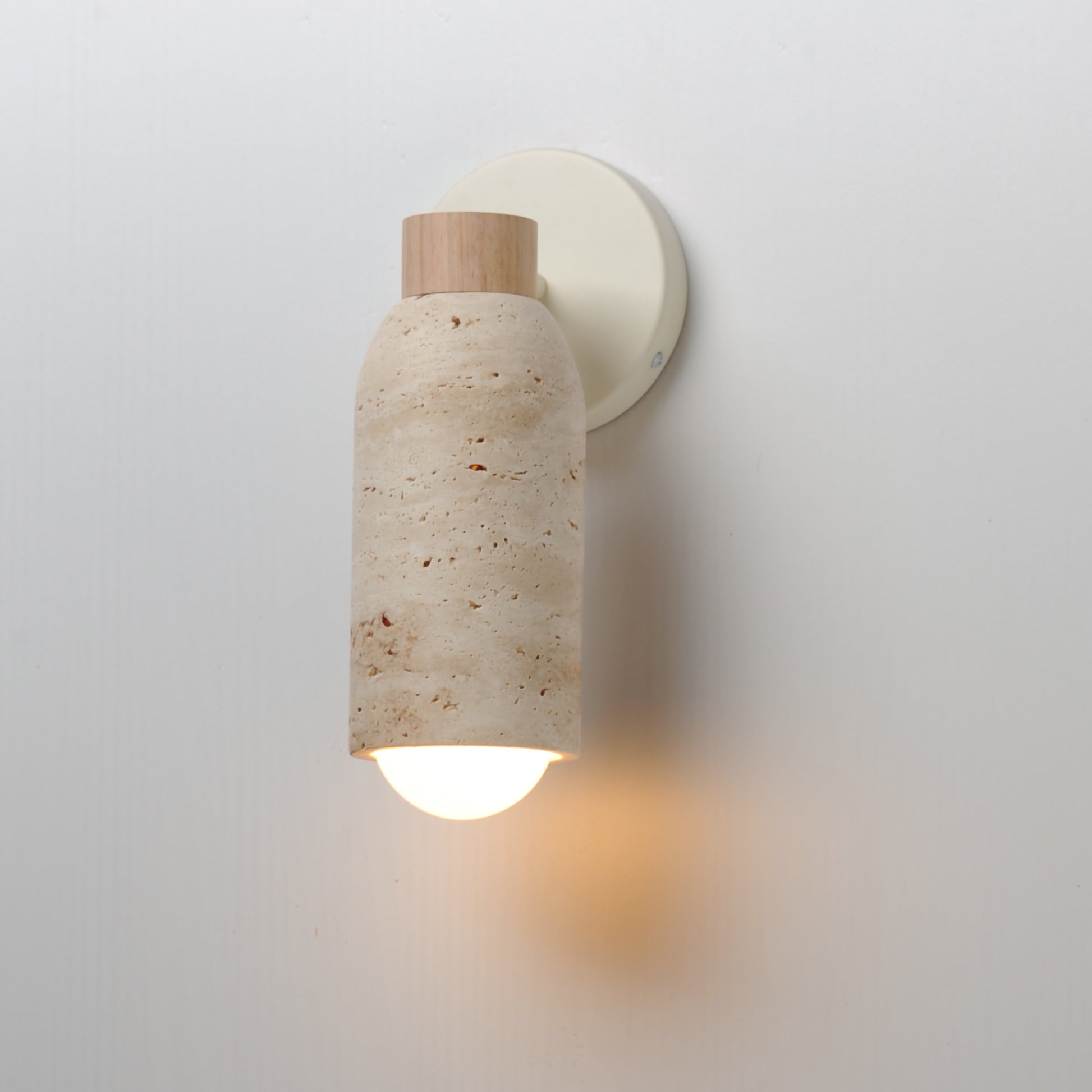 Pompeii Wall Sconce Travertine/Oyster by Maxim Lighting