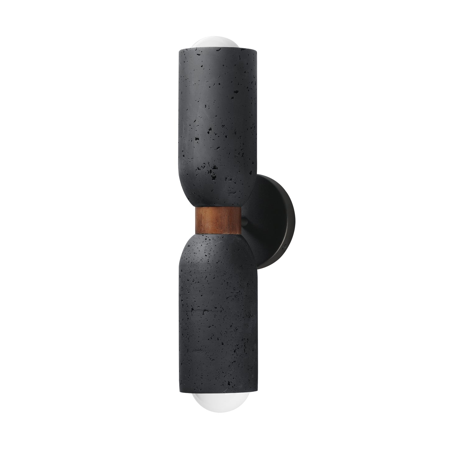 Pompeii 2-Light Wall Sconce Lava/Black by Maxim Lighting