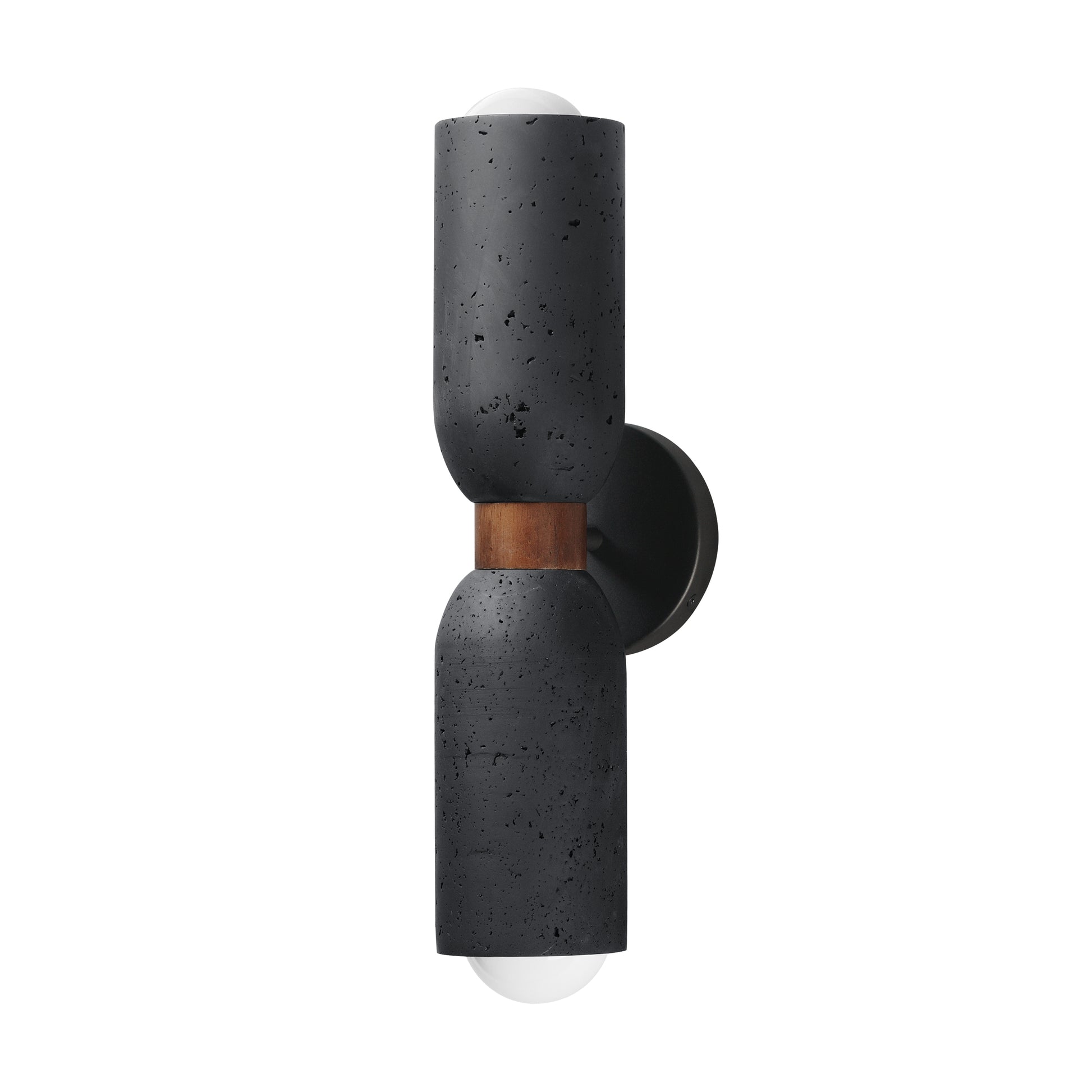 Pompeii 2-Light Wall Sconce Lava/Black by Maxim Lighting