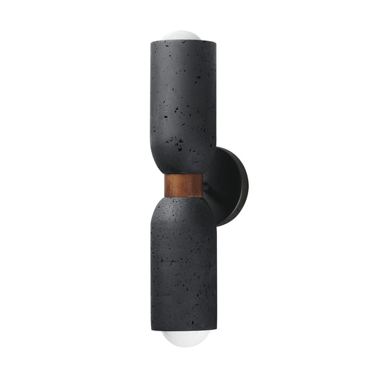 Pompeii 2-Light Wall Sconce Lava/Black by Maxim Lighting