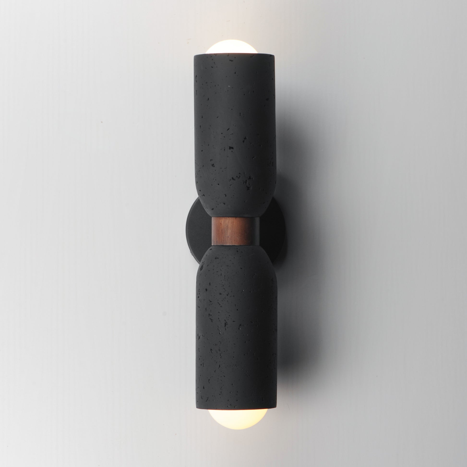 Pompeii 2-Light Wall Sconce Lava/Black by Maxim Lighting