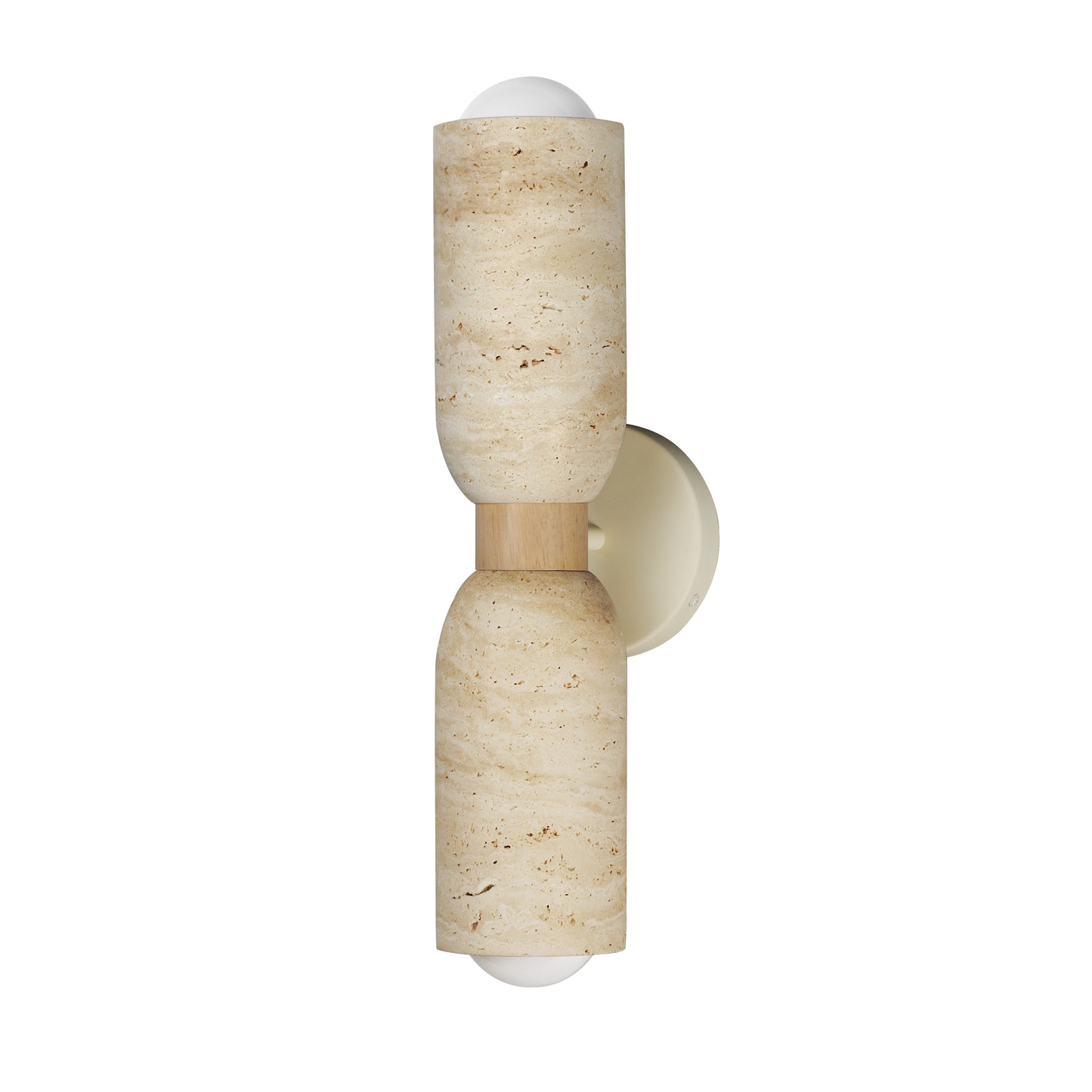 Pompeii 2-Light Wall Sconce Travertine/Oyster by Maxim Lighting