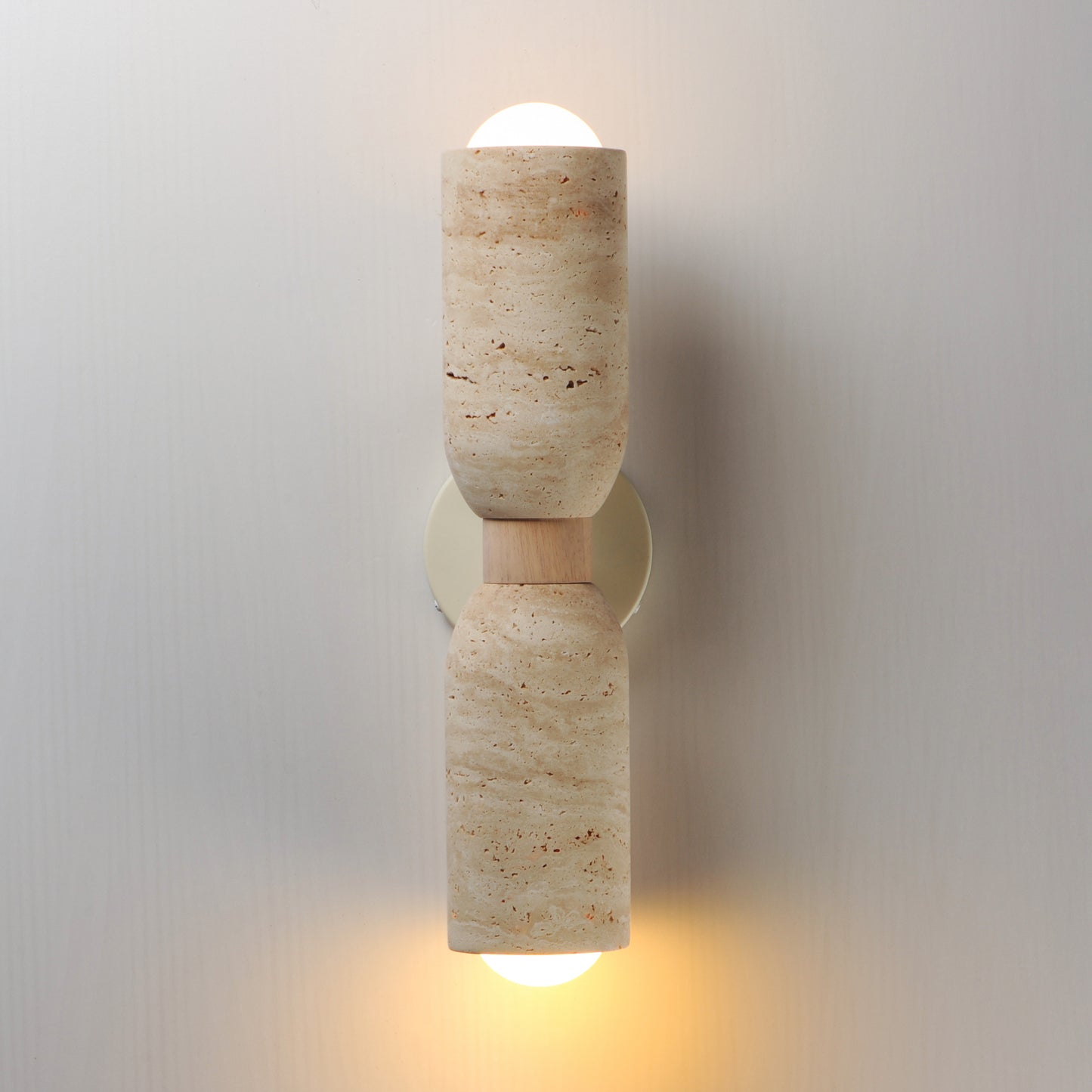 Pompeii 2-Light Wall Sconce Travertine/Oyster by Maxim Lighting