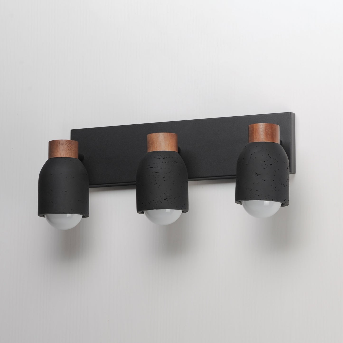 Pompeii 3-Light Bath Vanity Lava/Black by Maxim Lighting